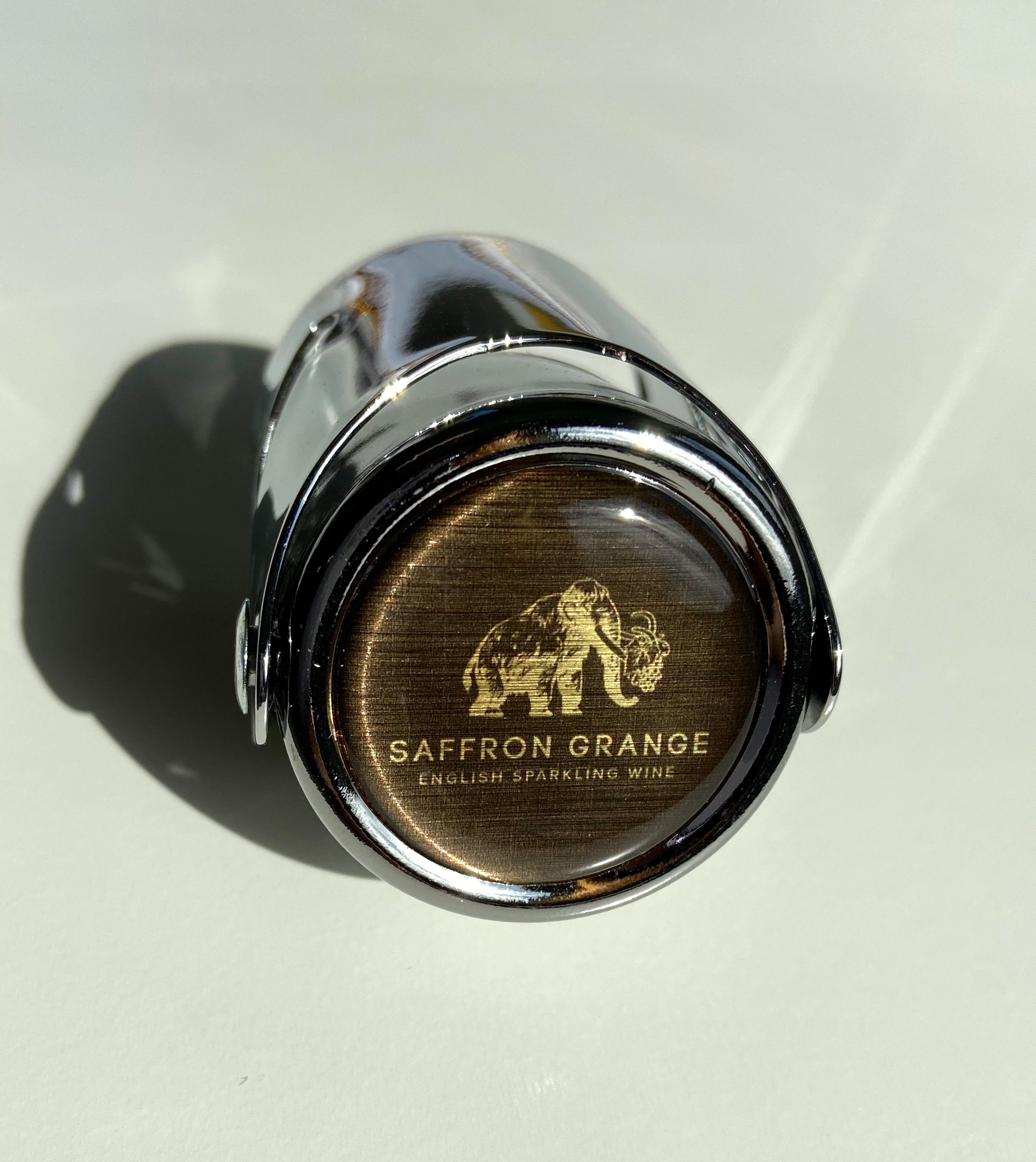 Sparkling Wine Bottle Stopper Unique gift Saffron Grange Vineyard