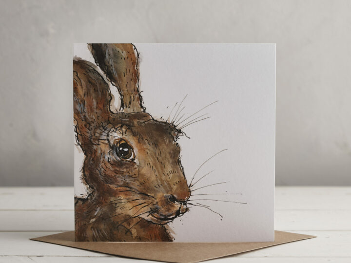 Hare Greetings Card